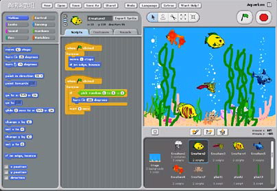 a screenshot of the Scratch environment